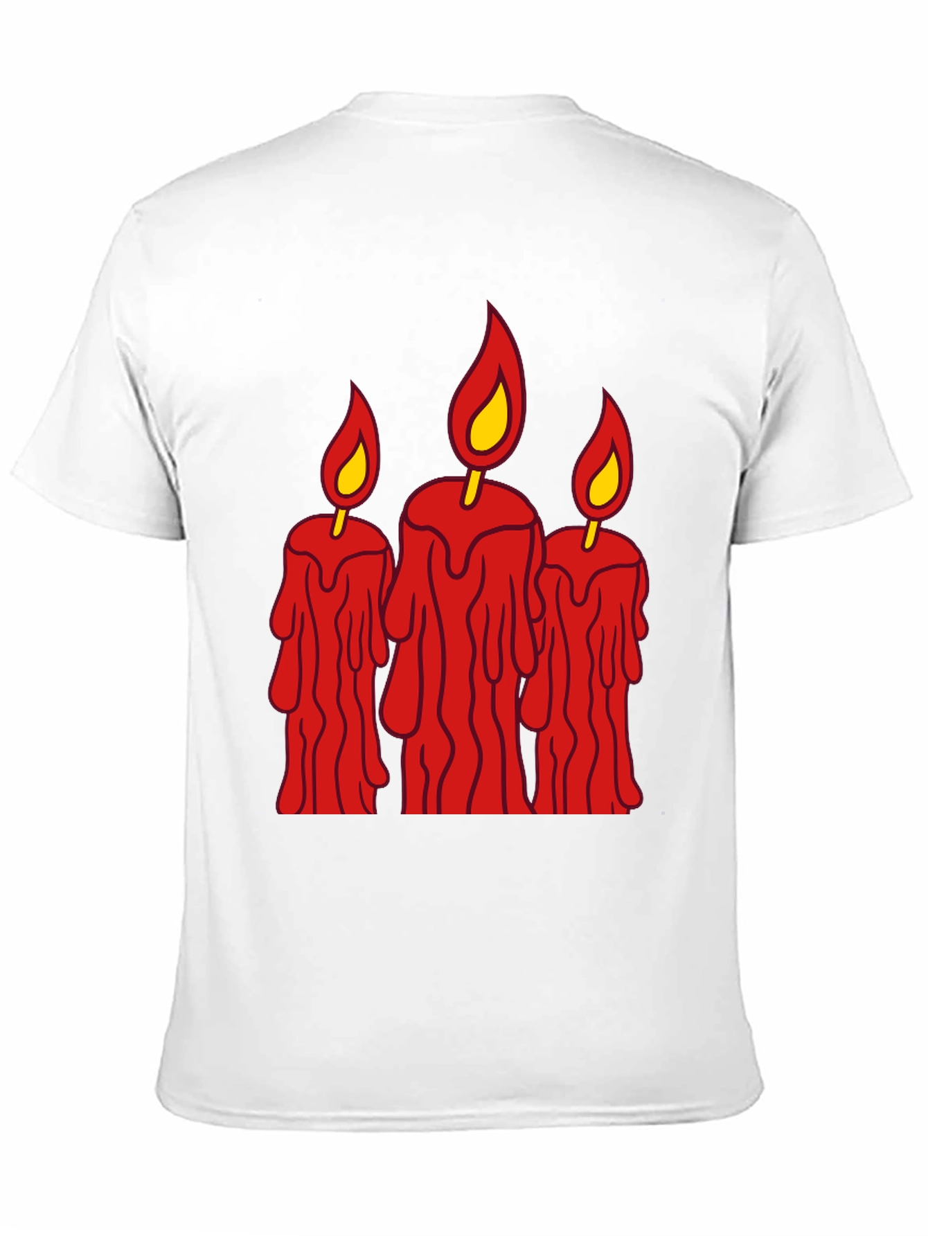 Spooky Candles Graphic Tee - Mens Black T-Shirt