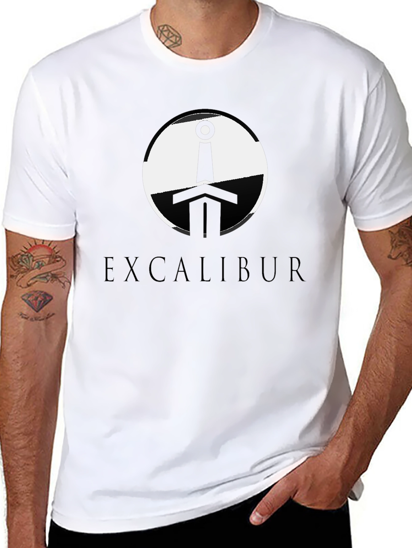 Excalibur Sword Graphic T-Shirt - Classic Legend