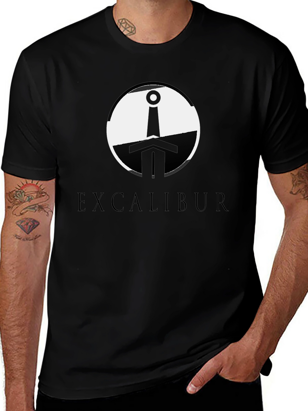 Excalibur Sword Graphic T-Shirt - Classic Legend