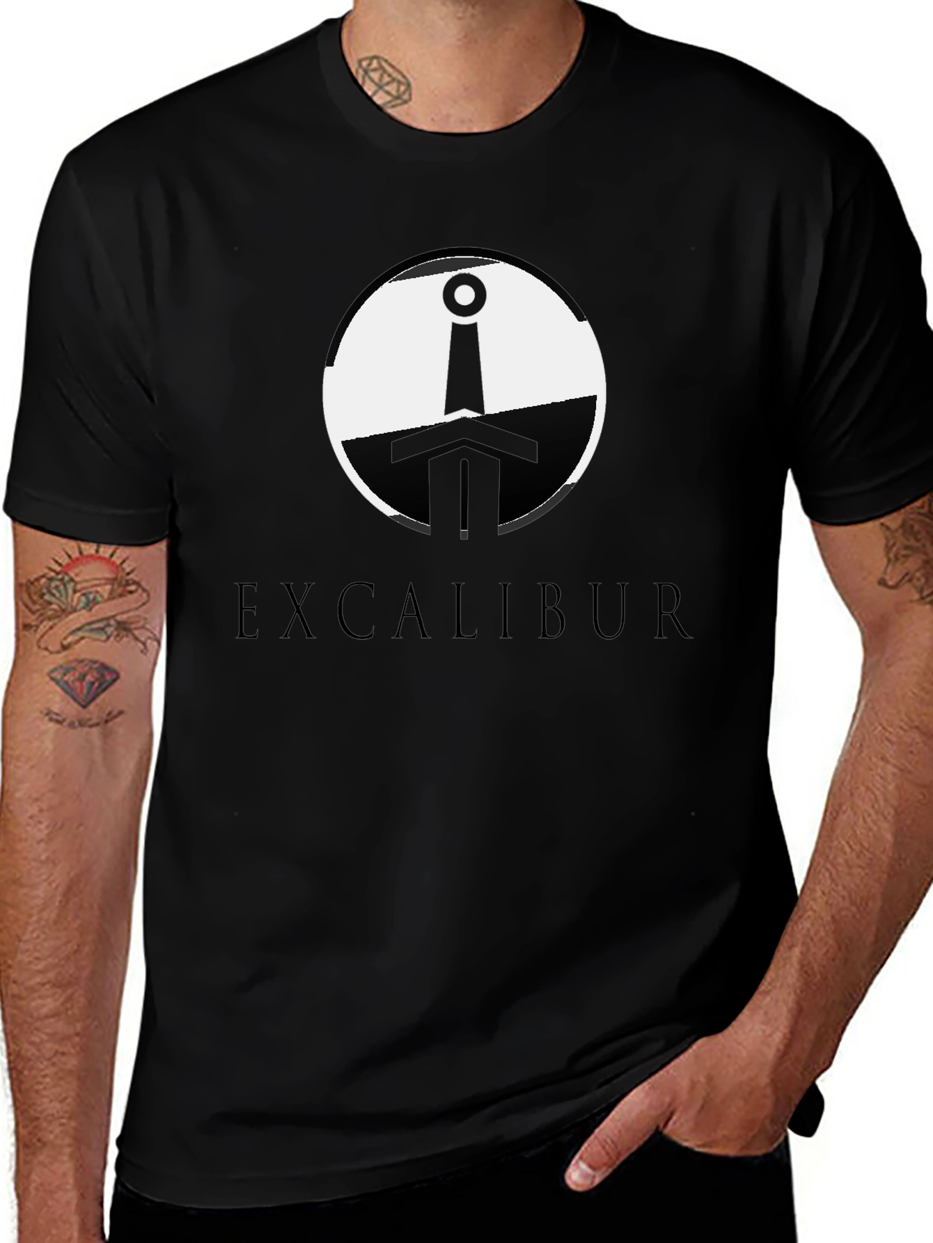 Excalibur Sword Graphic T-Shirt - Classic Legend