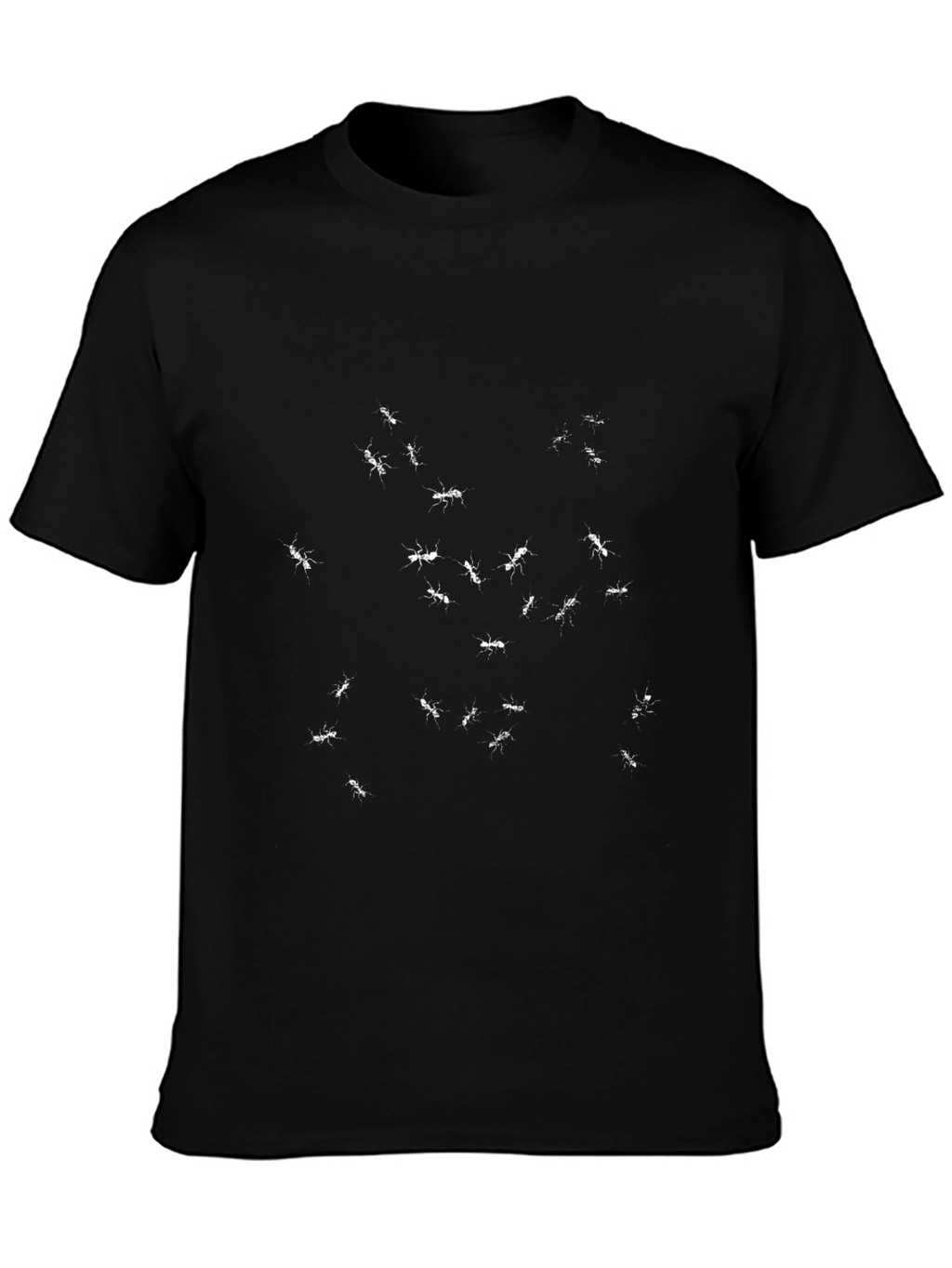Ant Print Black T-Shirt | Casual Wear