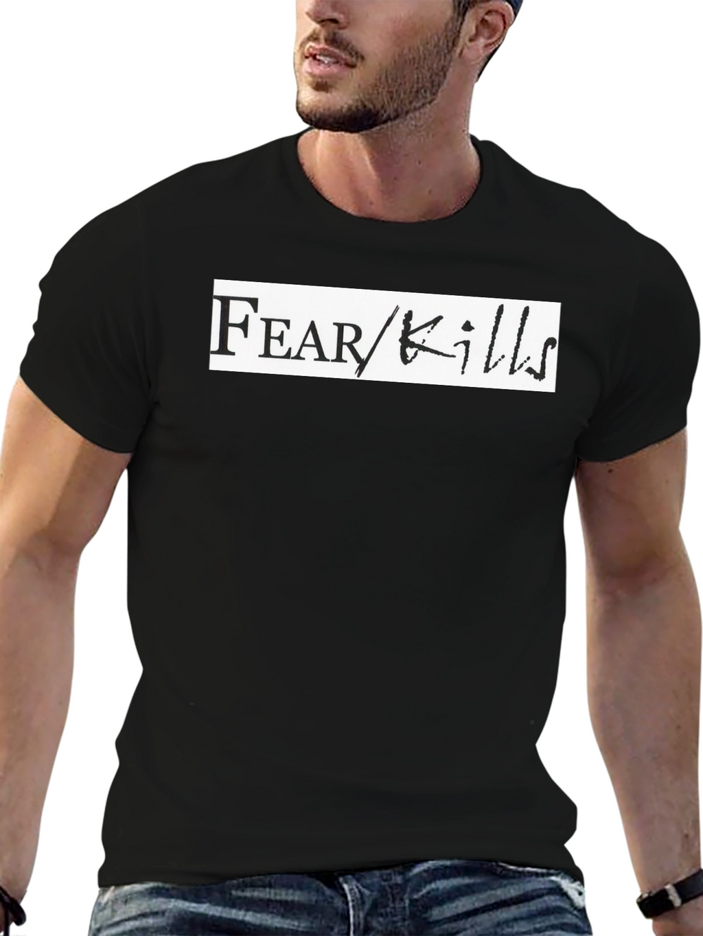 Fear Kills Graphic T-Shirt - Bold Black Tee