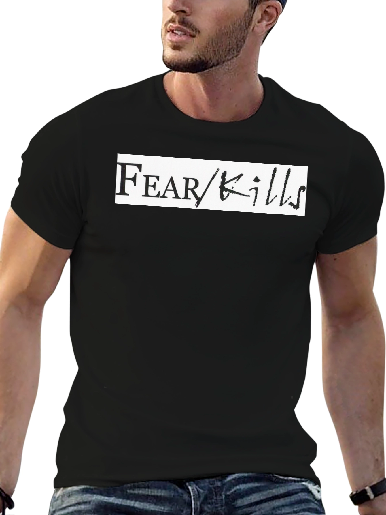 Fear Kills Graphic T-Shirt - Bold Black Tee