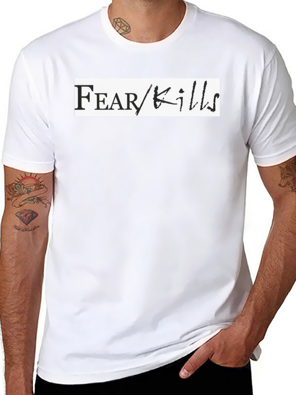 Fear Kills Graphic T-Shirt - Bold Black Tee