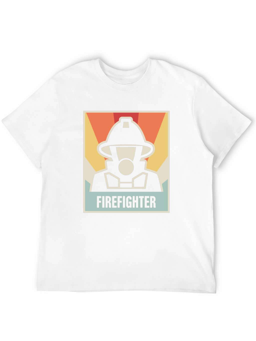 Firefighter Graphic Tee - Black Cotton T-Shirt
