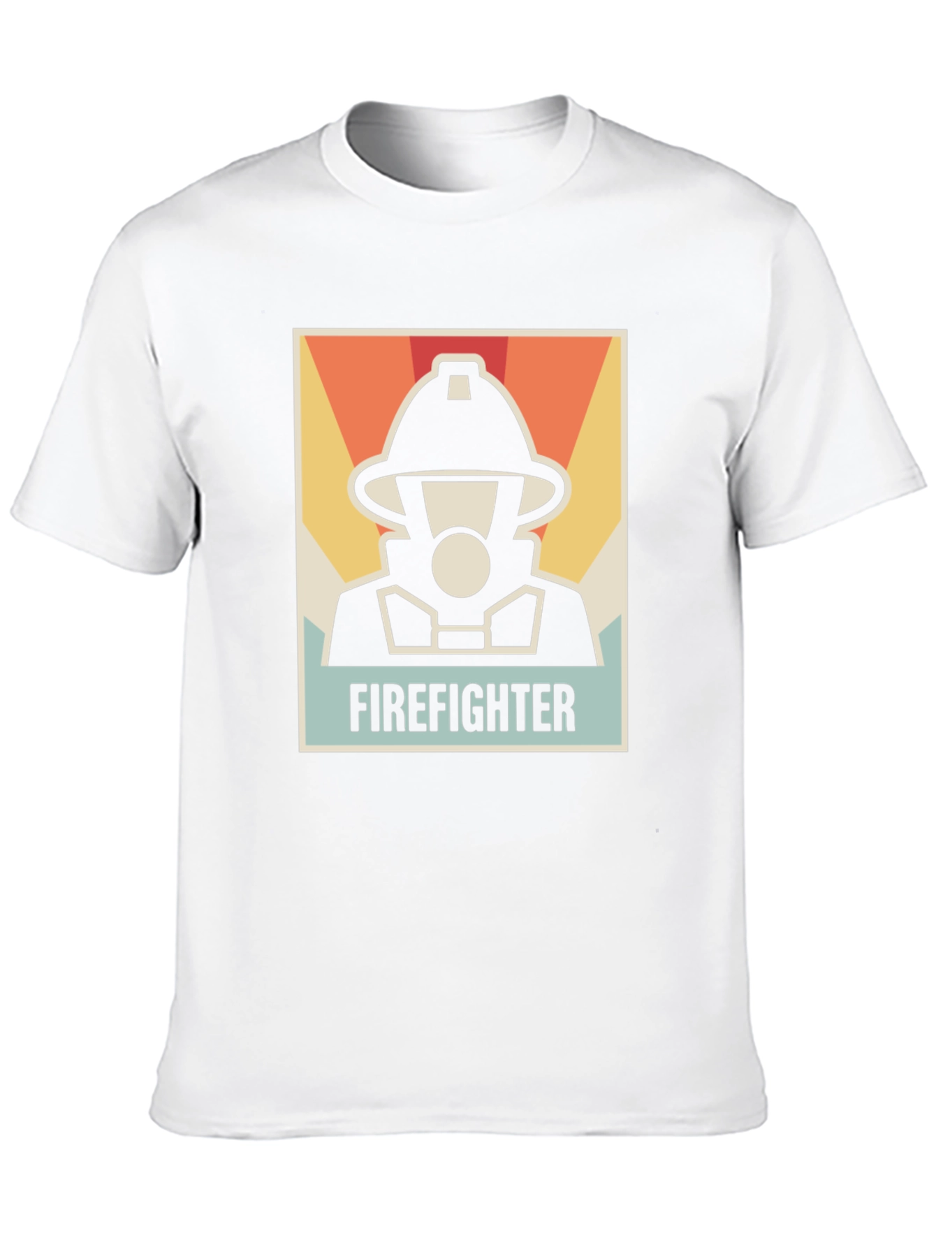 Firefighter Graphic Tee - Black Cotton T-Shirt