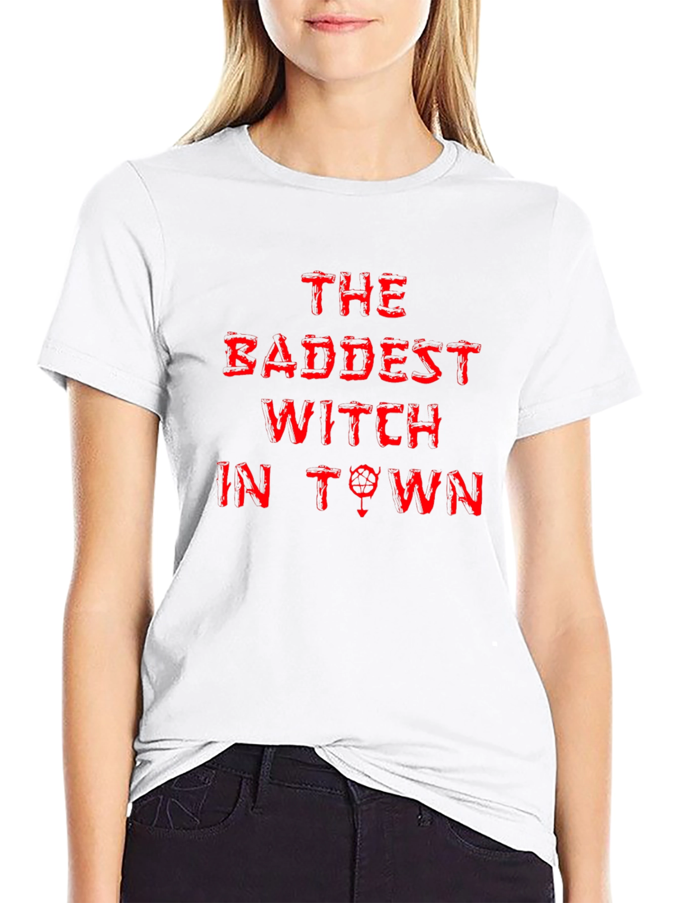 The Baddest Witch in Town Black Graphic Tee