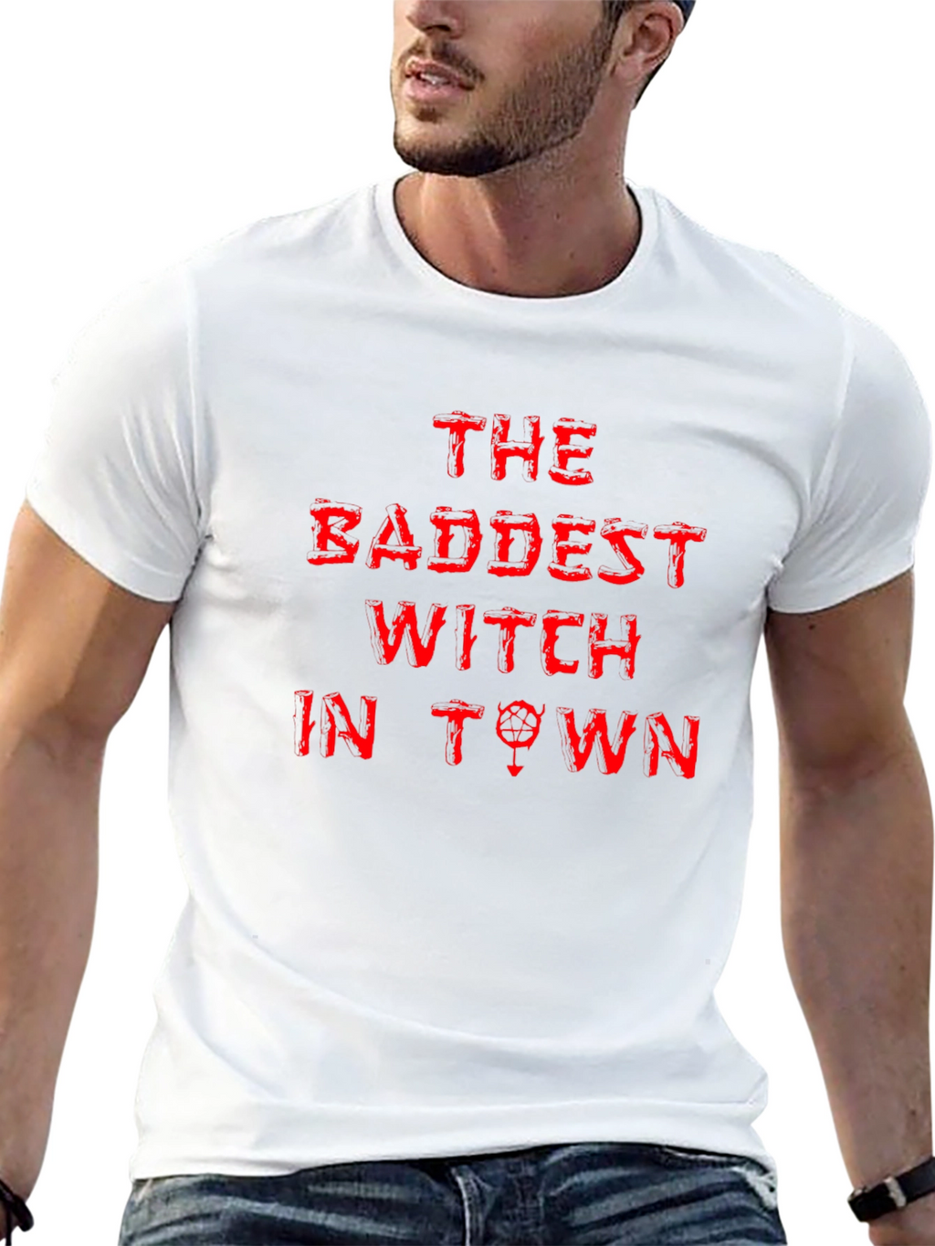 The Baddest Witch in Town Black Graphic Tee