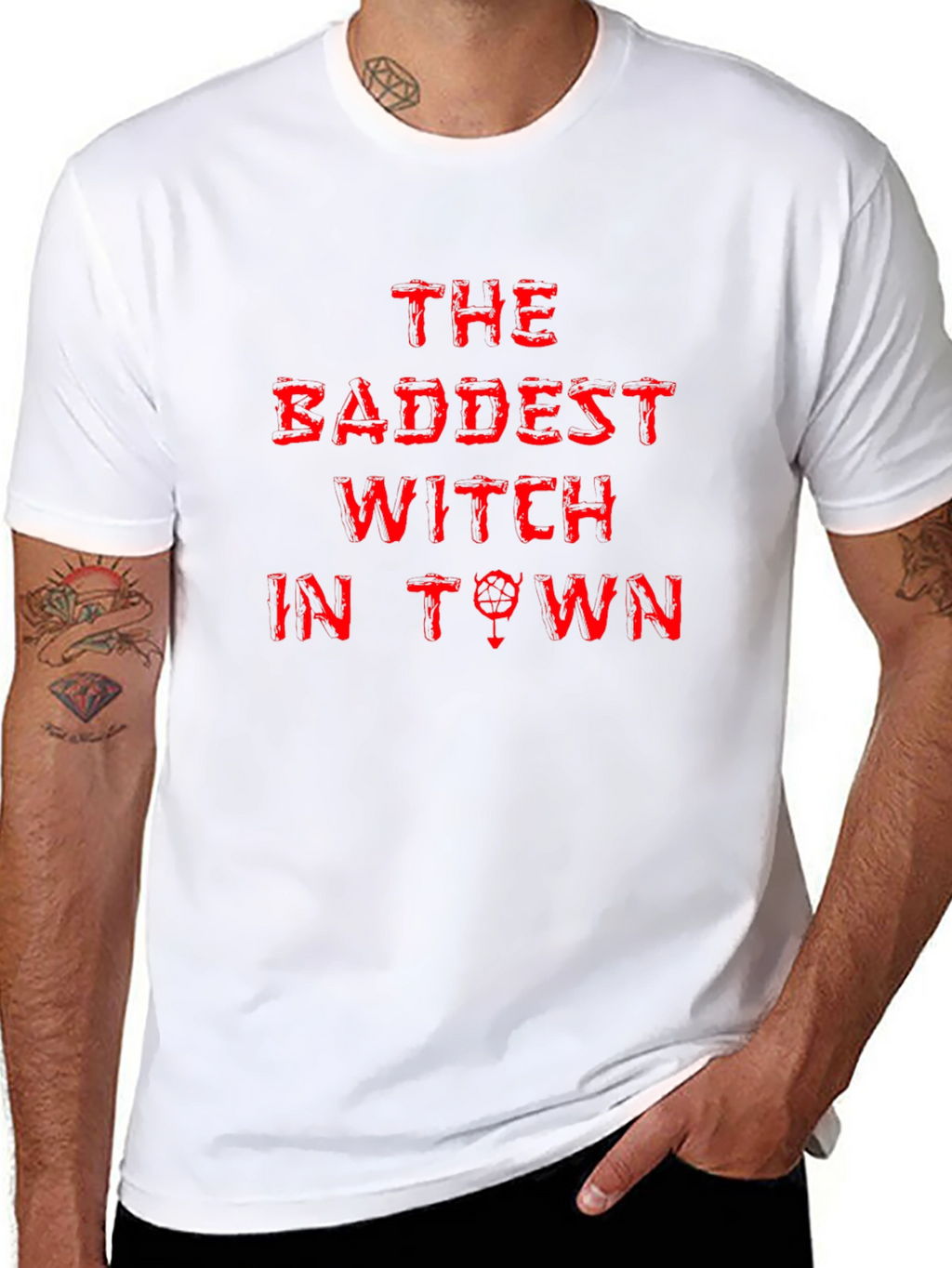The Baddest Witch in Town Black Graphic Tee