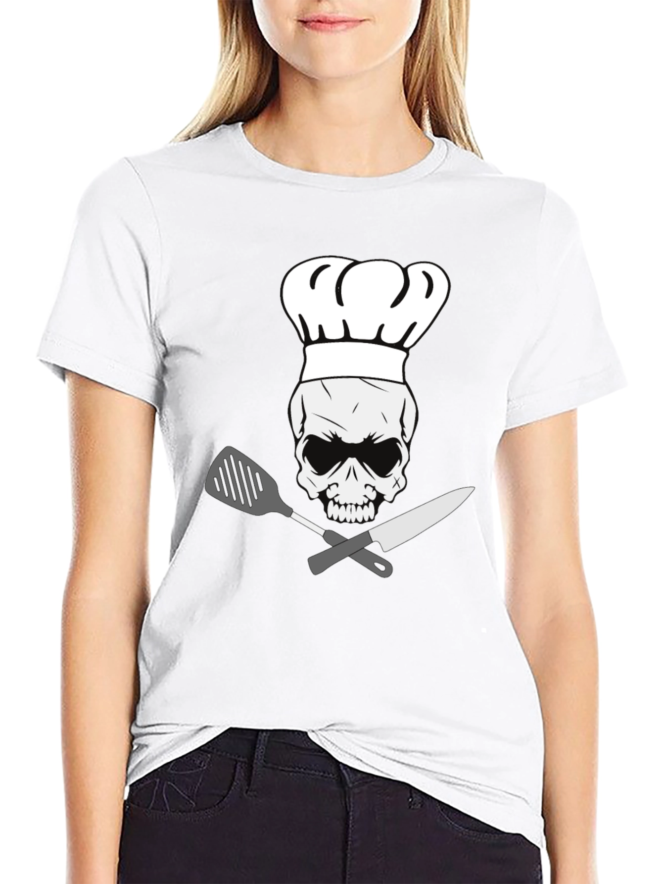 Chef Skull T-Shirt - Culinary Skeleton Tee