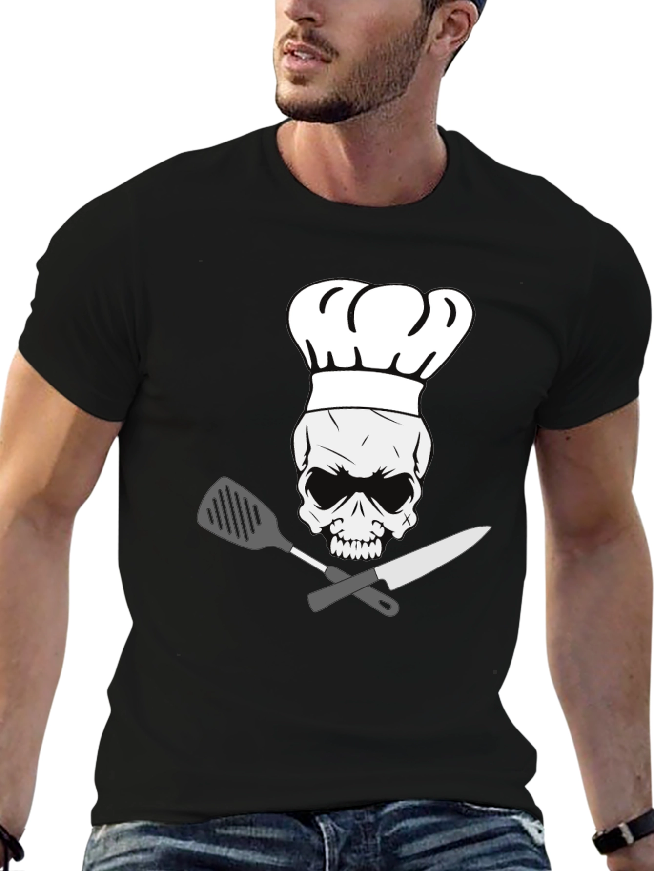 Chef Skull T-Shirt - Culinary Skeleton Tee