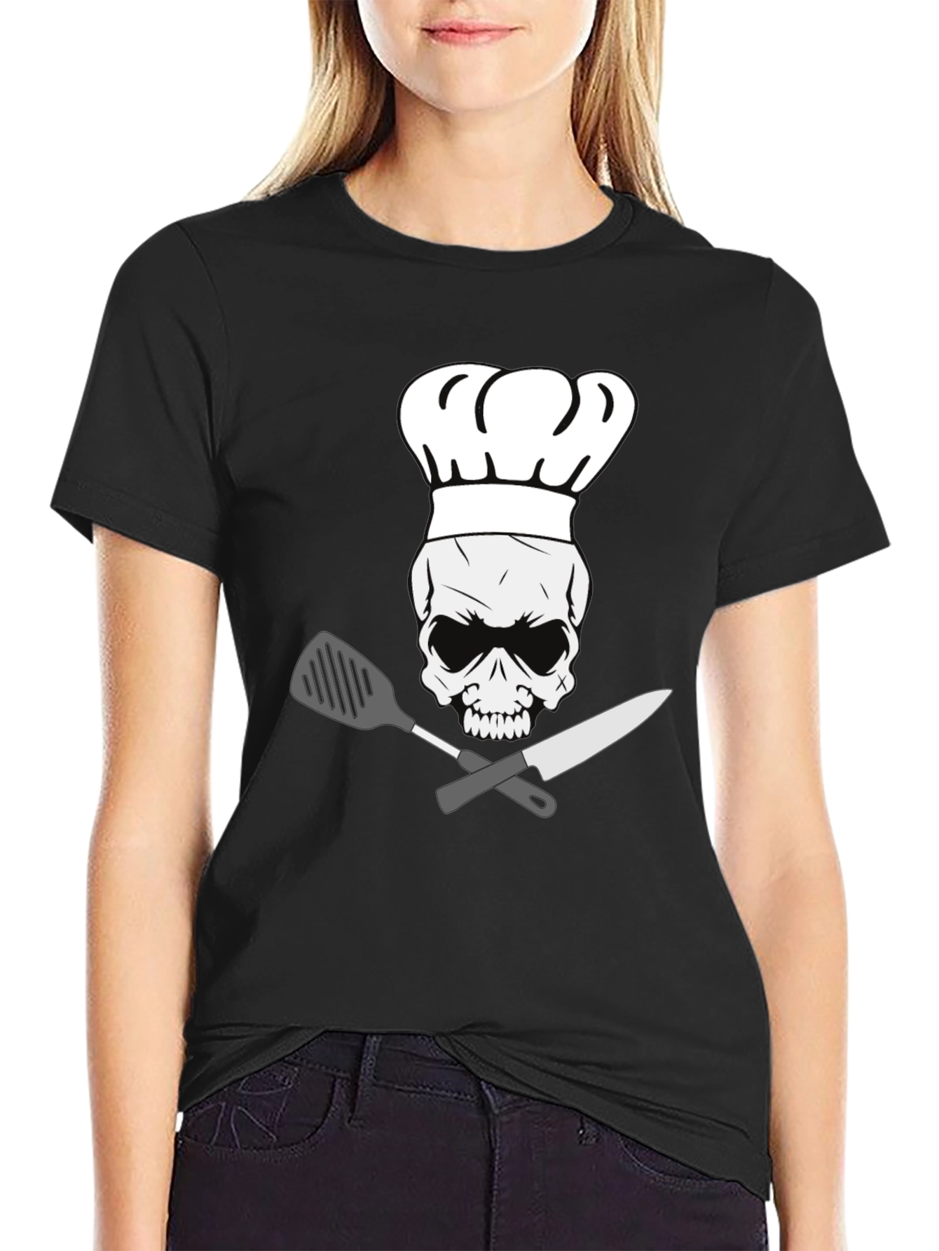 Chef Skull T-Shirt - Culinary Skeleton Tee