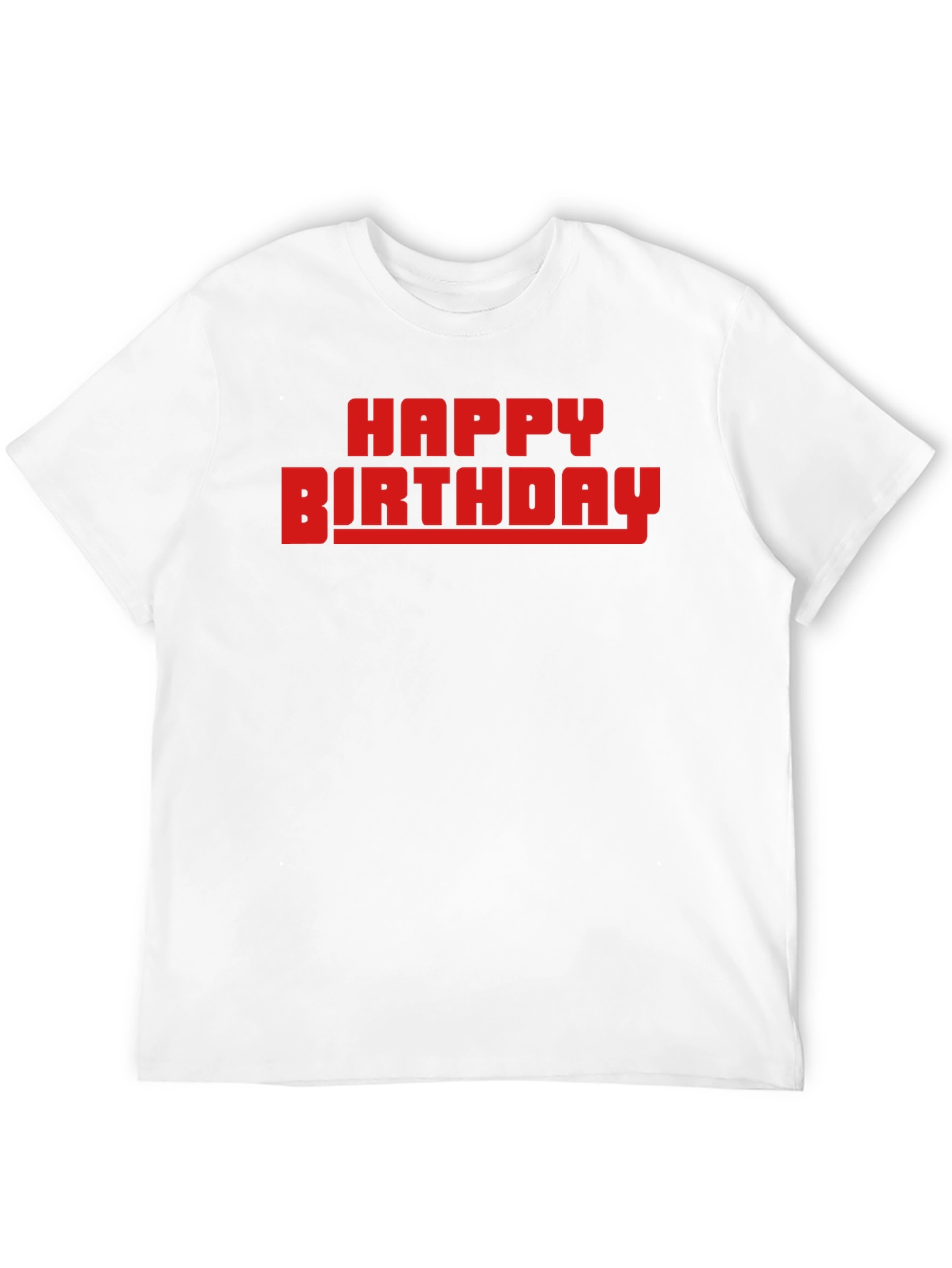 Happy Birthday Graphic T-Shirt - Black Cotton Tee