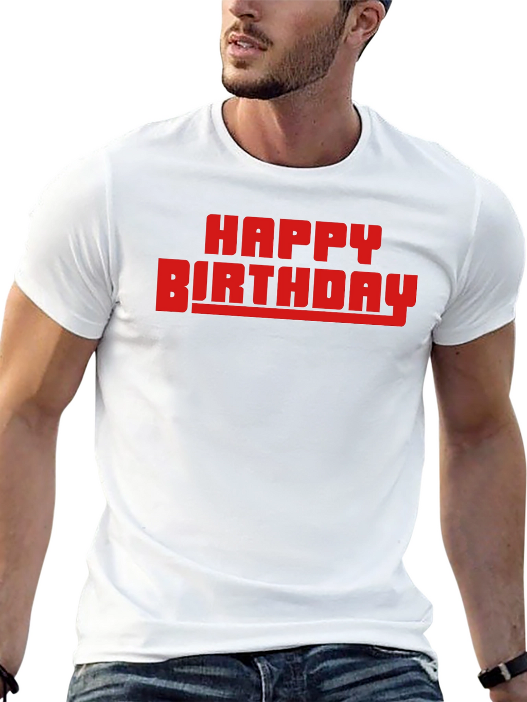 Happy Birthday Graphic T-Shirt - Black Cotton Tee