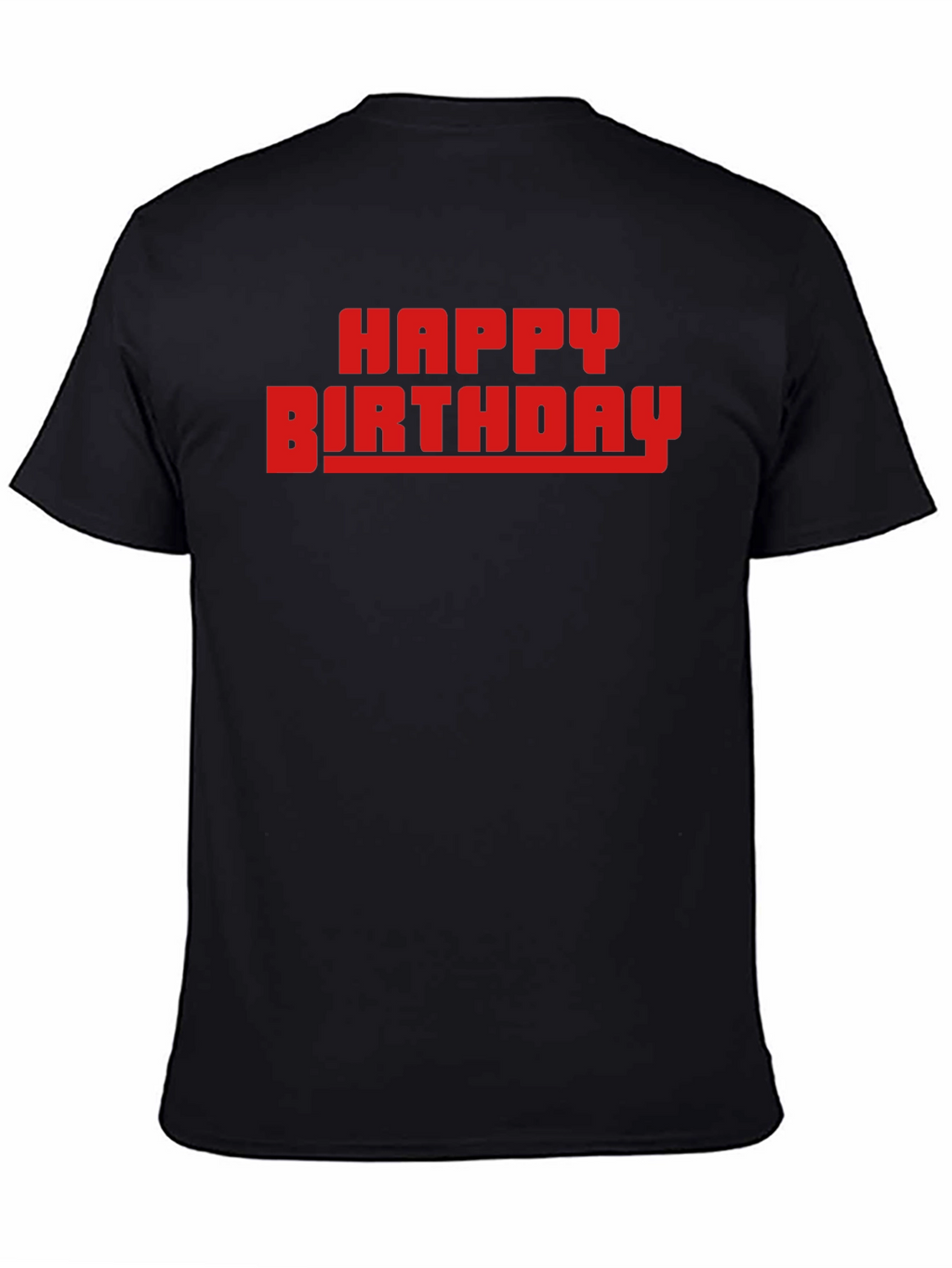 Happy Birthday Graphic T-Shirt - Black Cotton Tee