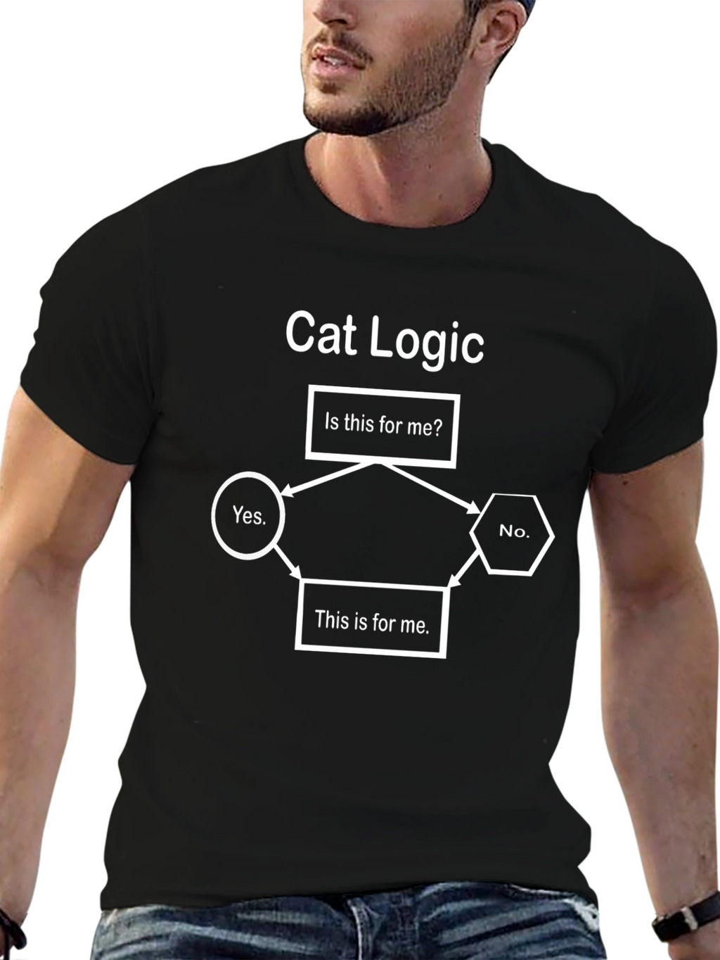 Cat Logic T-Shirt - Funny Cat Lover Gift