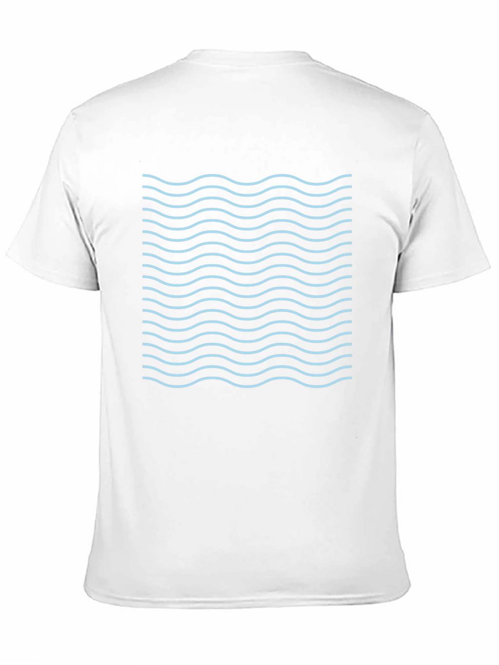 Wavy Line Graphic Tee - Trendy Style