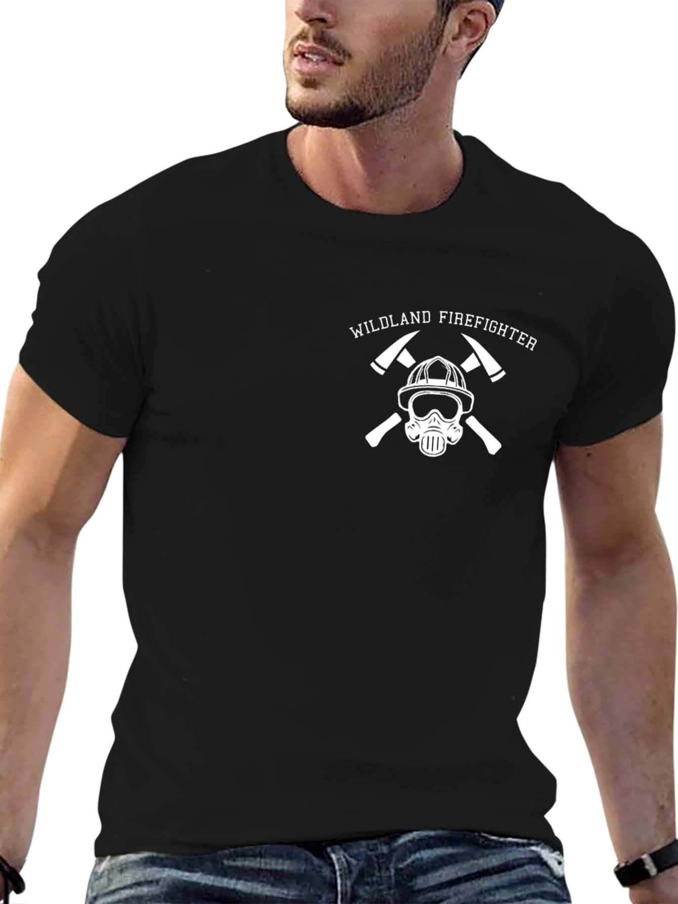 Wildland Firefighter Graphic T-Shirt - Black