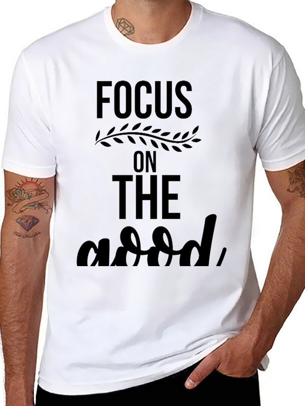 Focus On The Good Black T-Shirt