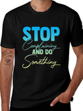Stop Complaining Graphic Tee - Black