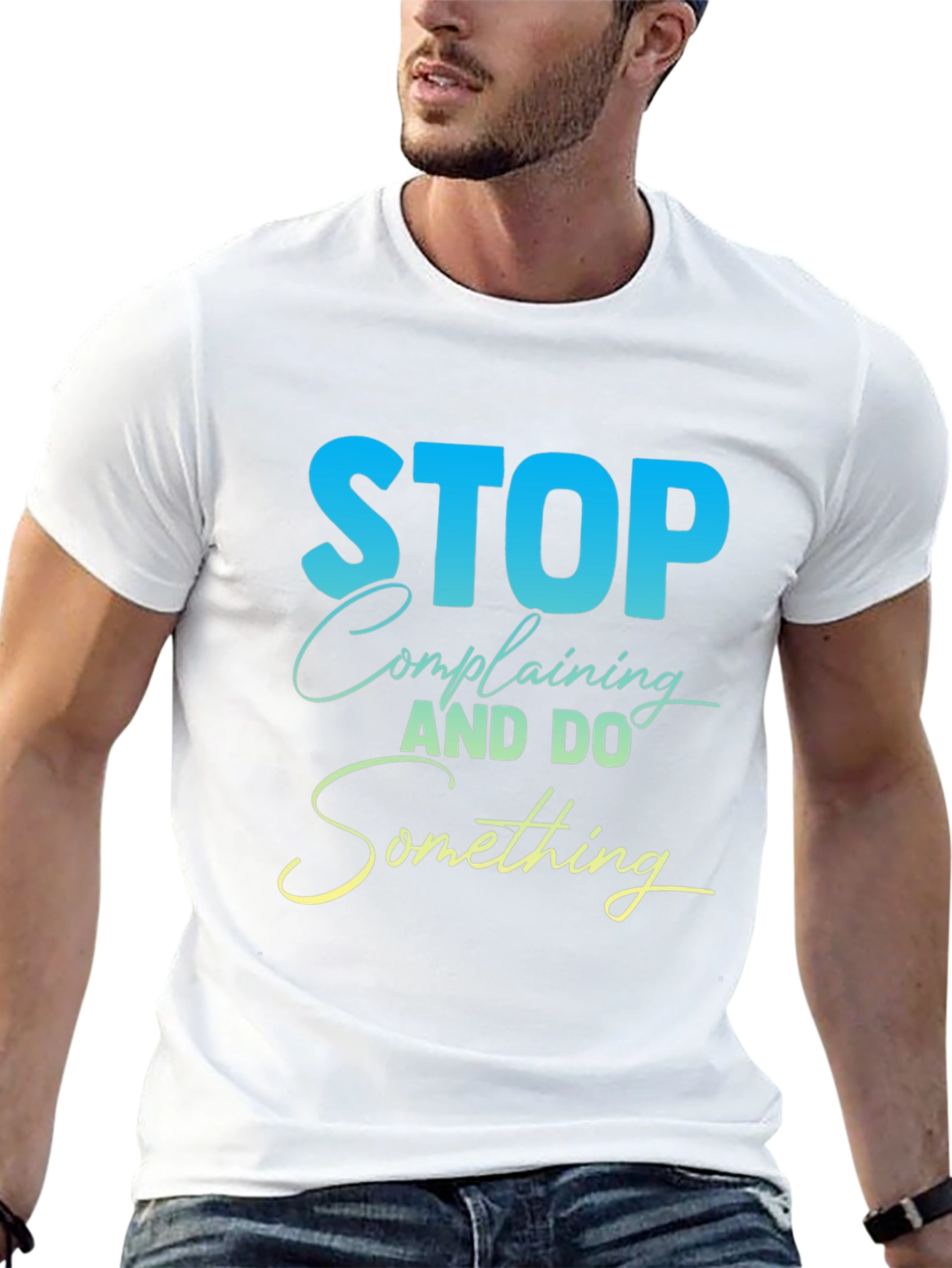Stop Complaining Graphic Tee - Black