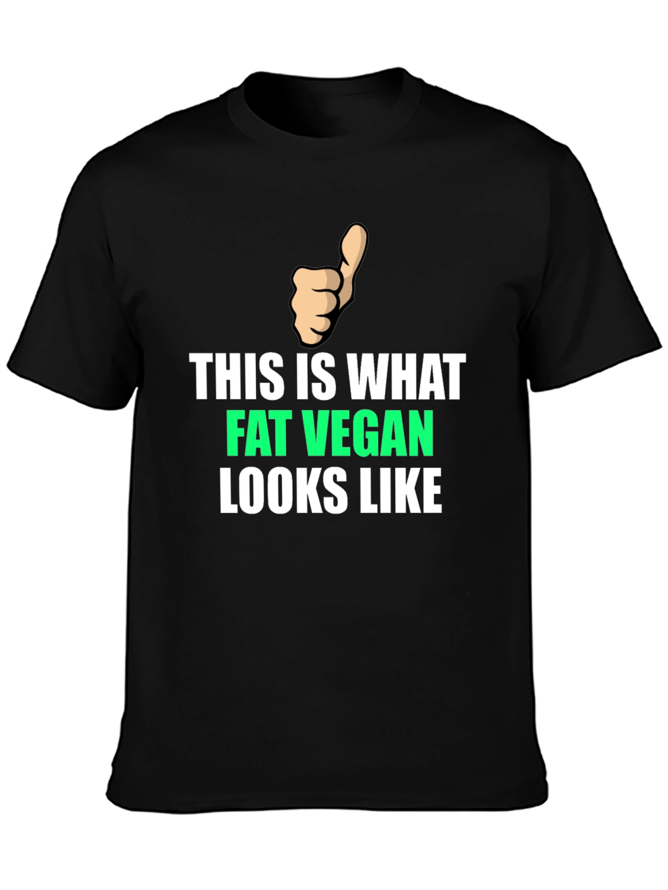 Fat Vegan T-Shirt - Funny Vegan Apparel