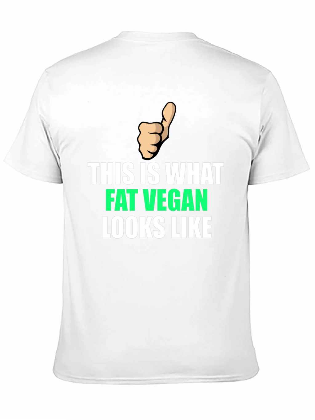 Fat Vegan T-Shirt - Funny Vegan Apparel