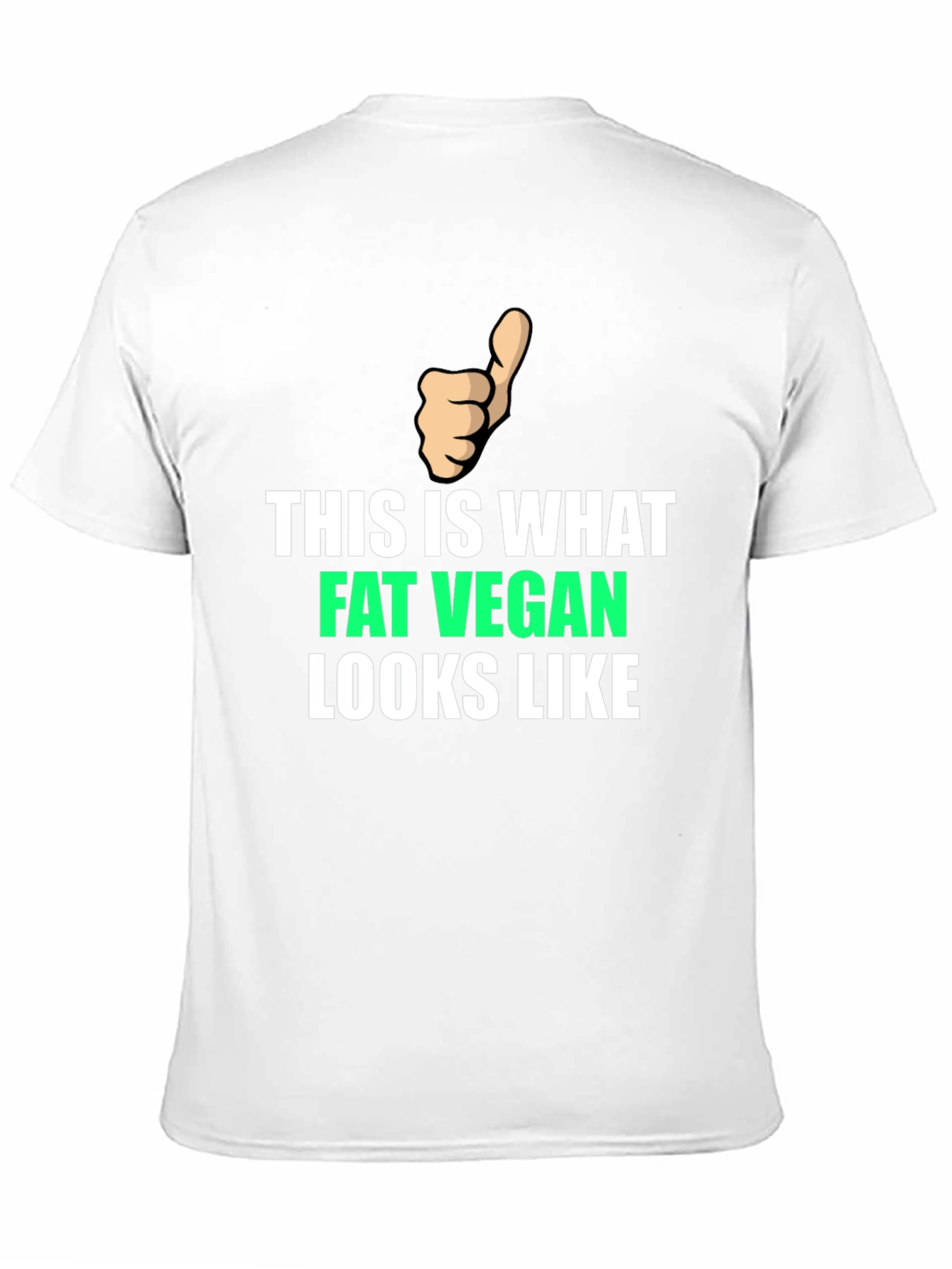 Fat Vegan T-Shirt - Funny Vegan Apparel