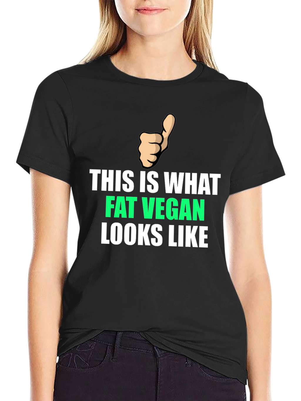 Fat Vegan T-Shirt - Funny Vegan Apparel