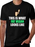 Fat Vegan T-Shirt - Funny Vegan Apparel