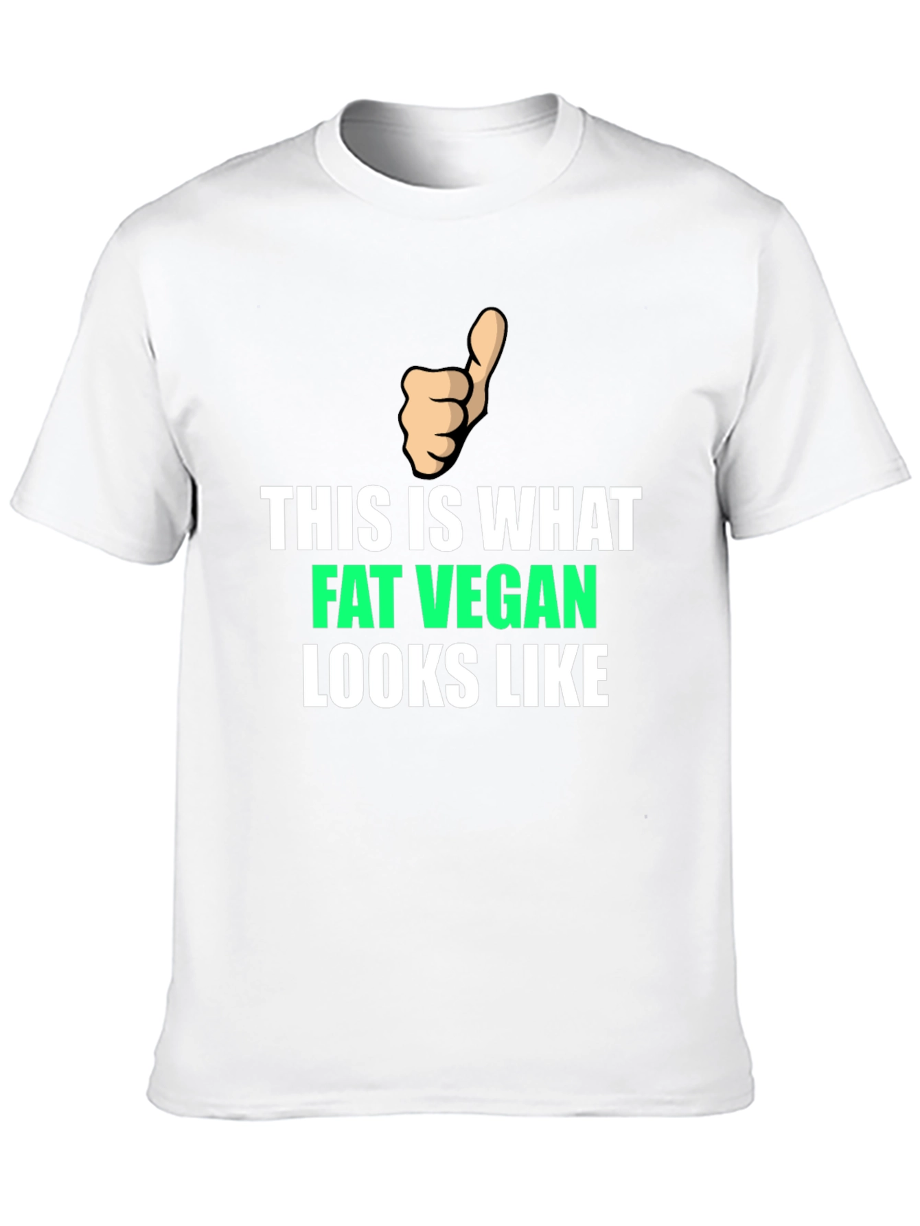 Fat Vegan T-Shirt - Funny Vegan Apparel