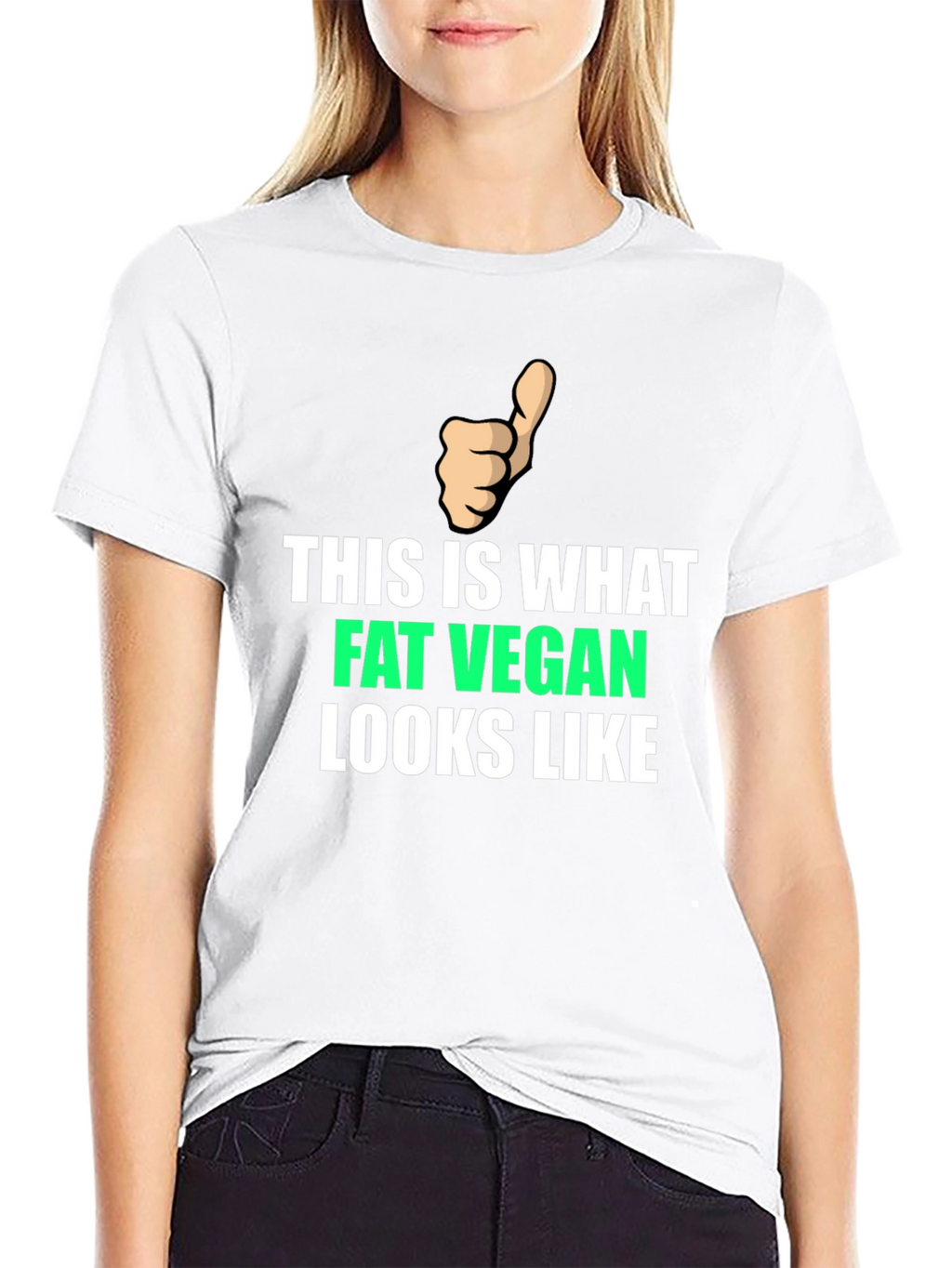Fat Vegan T-Shirt - Funny Vegan Apparel