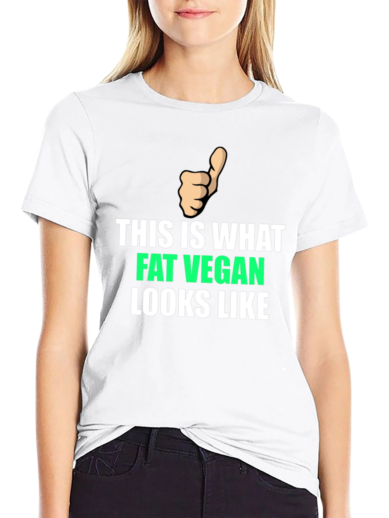 Fat Vegan T-Shirt - Funny Vegan Apparel