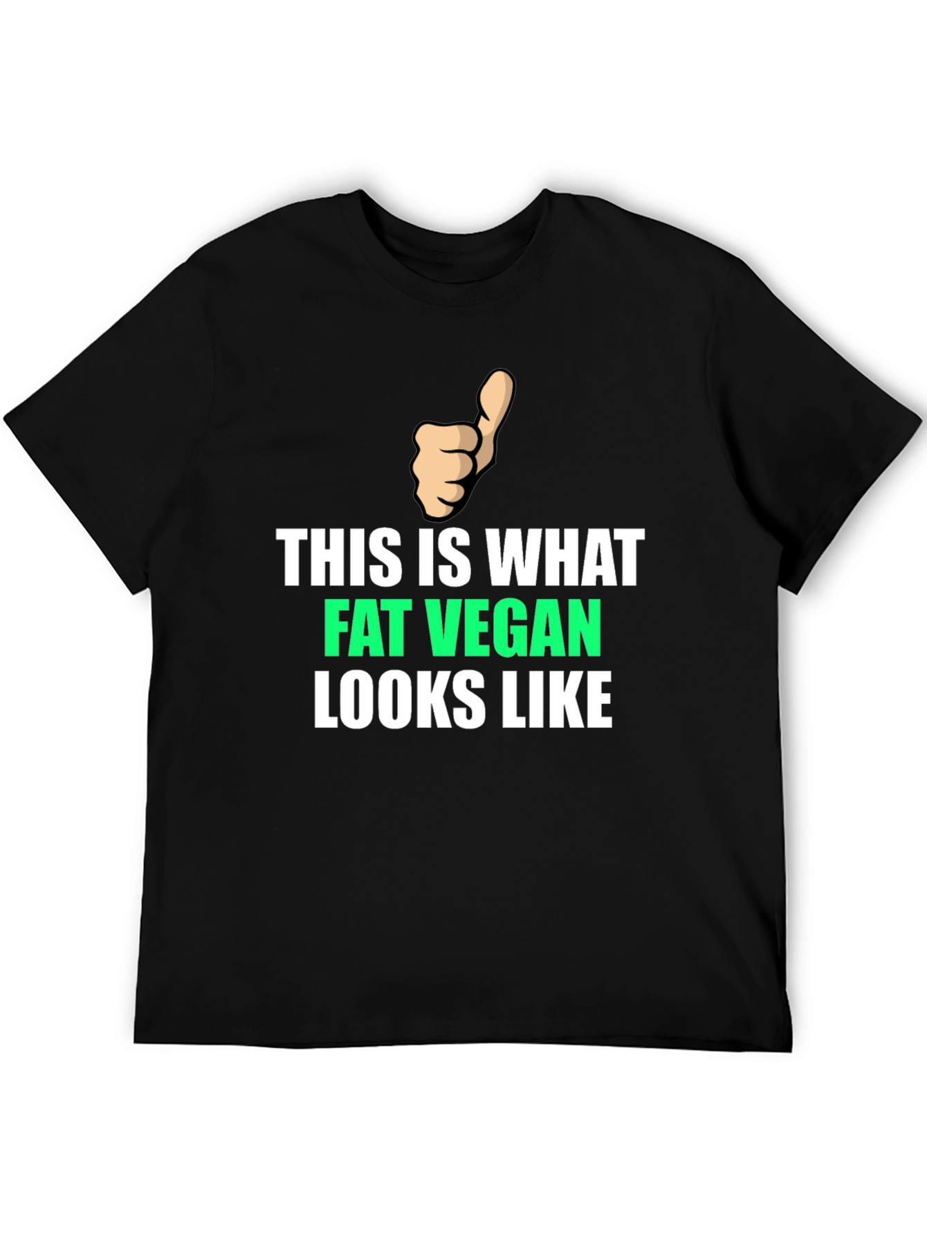 Fat Vegan T-Shirt - Funny Vegan Apparel