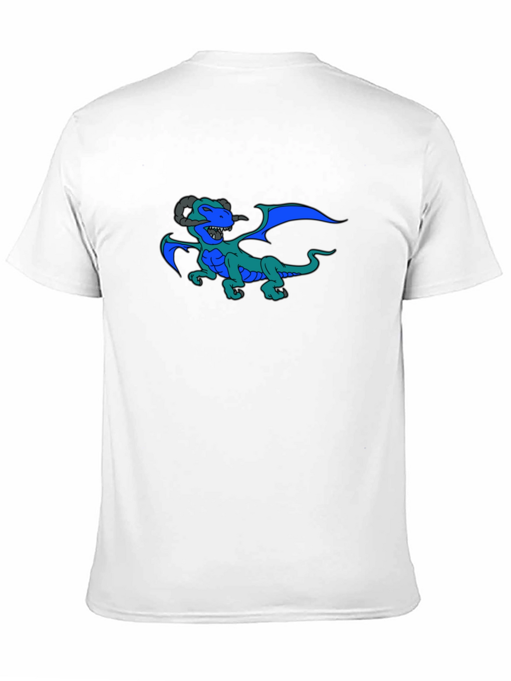 Dragon Graphic Print Black T-Shirt