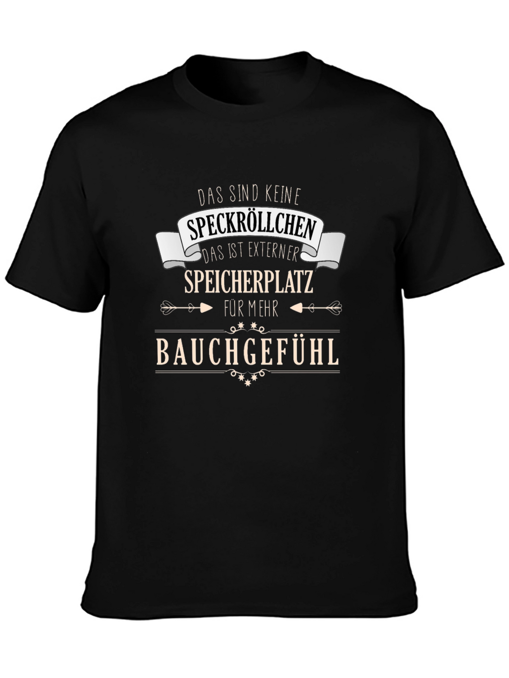 Funny German T-Shirt - Bauchgefuhl Humor Tee