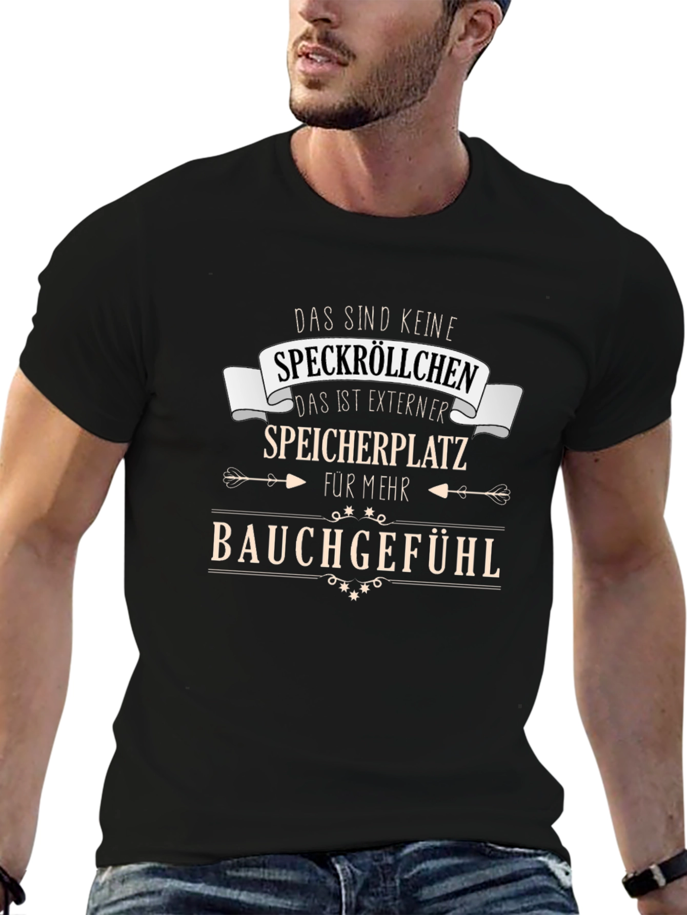 Funny German T-Shirt - Bauchgefuhl Humor Tee
