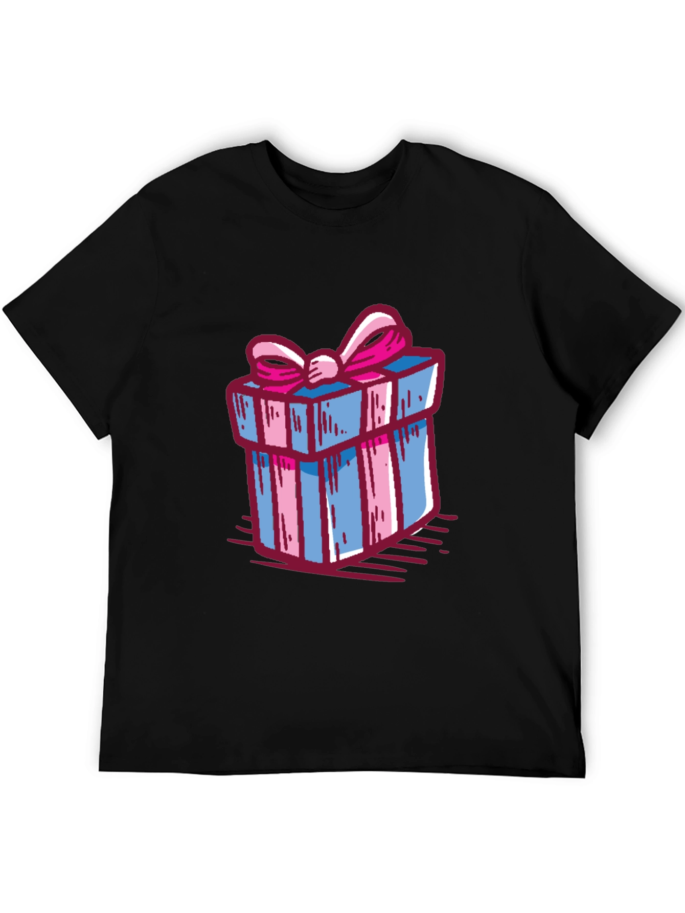 Gift Wrapped Graphic Tee - Birthday Present Shirt