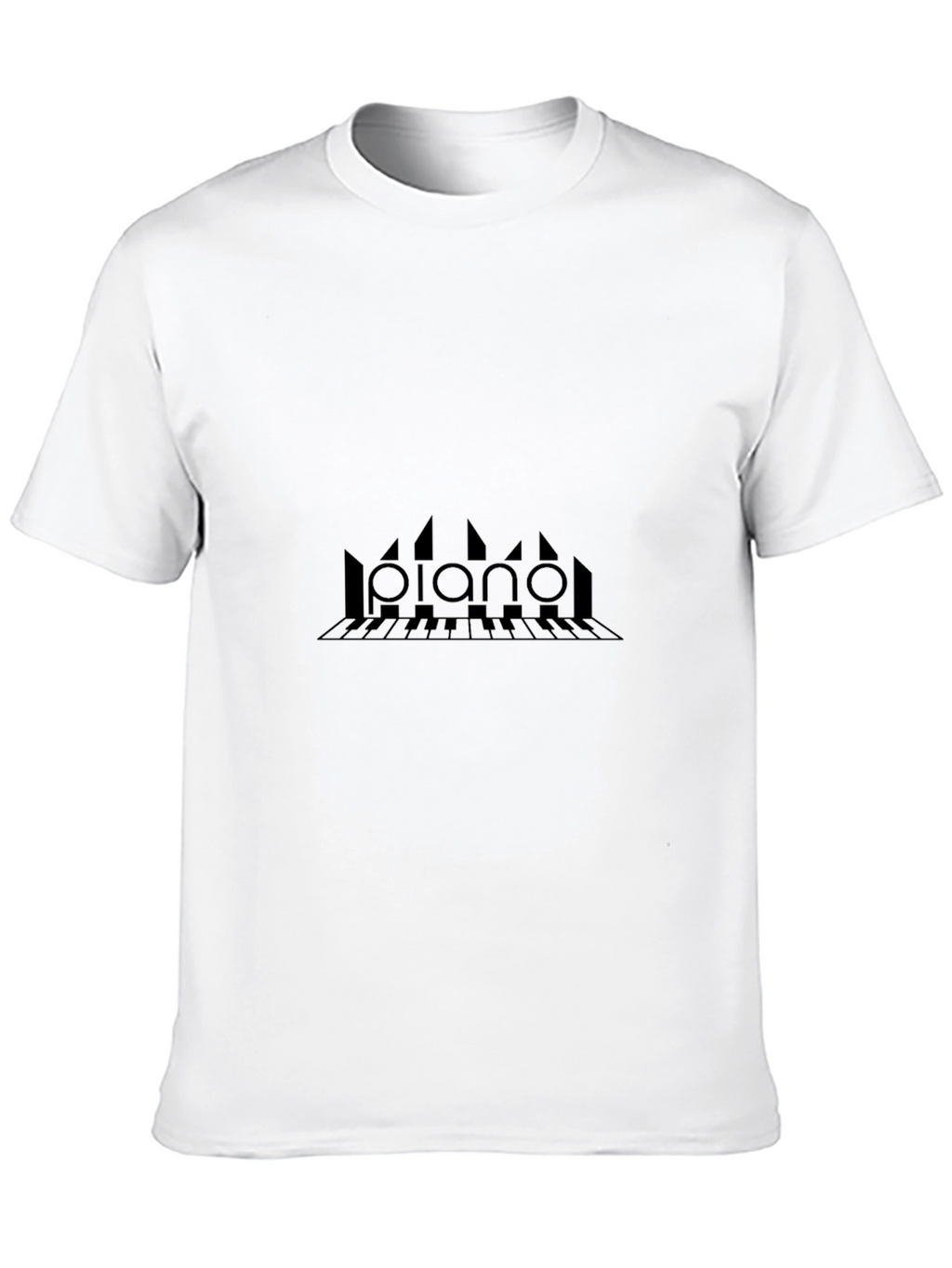 Piano Keys Graphic Tee - Black