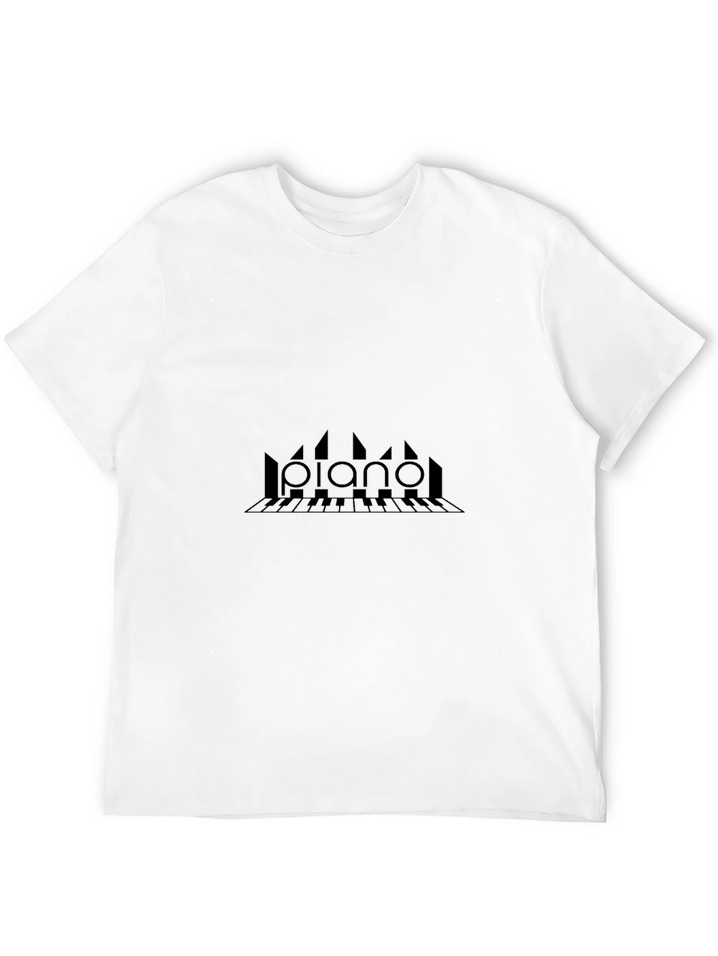 Piano Keys Graphic Tee - Black