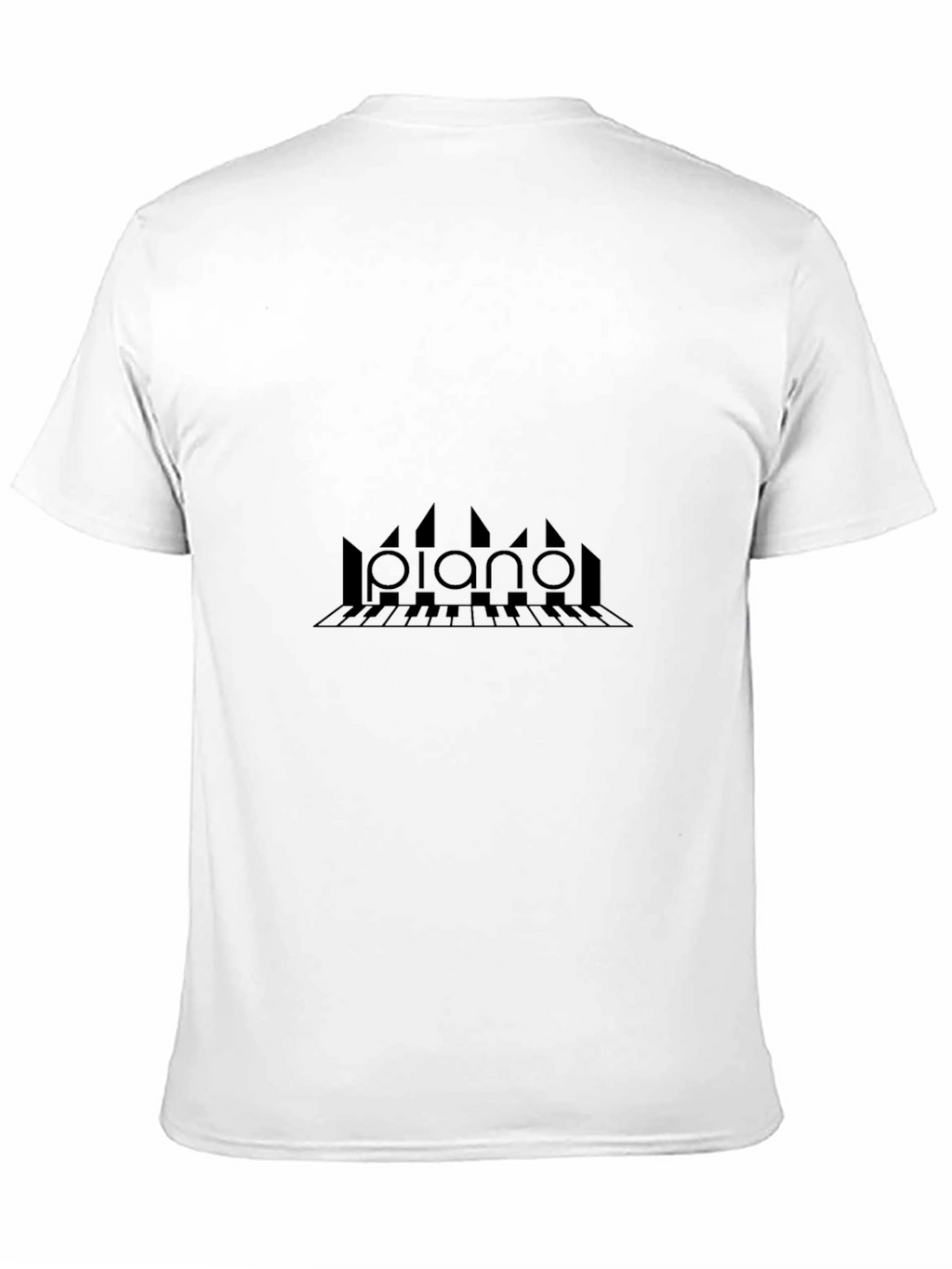 Piano Keys Graphic Tee - Black