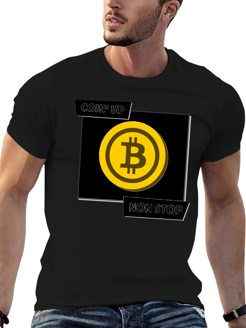 Coin Up Non Stop Bitcoin T-Shirt