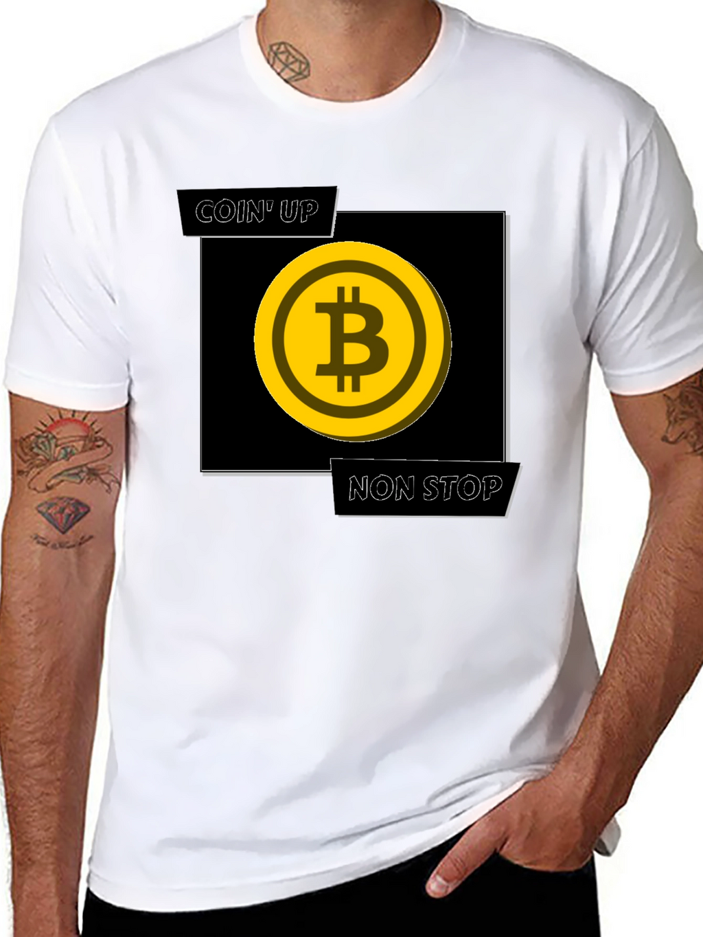 Coin Up Non Stop Bitcoin T-Shirt