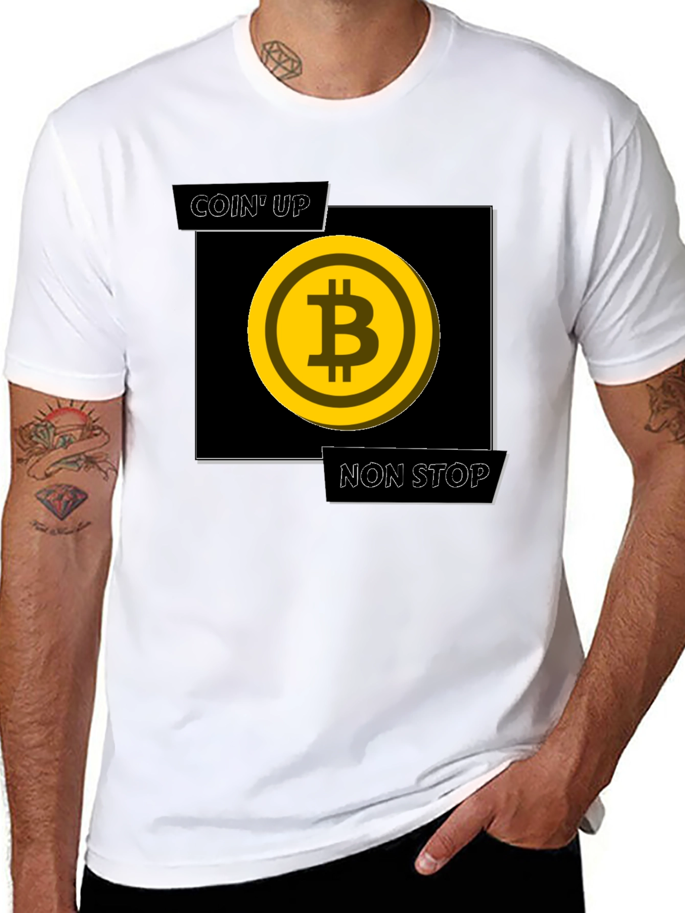 Coin Up Non Stop Bitcoin T-Shirt