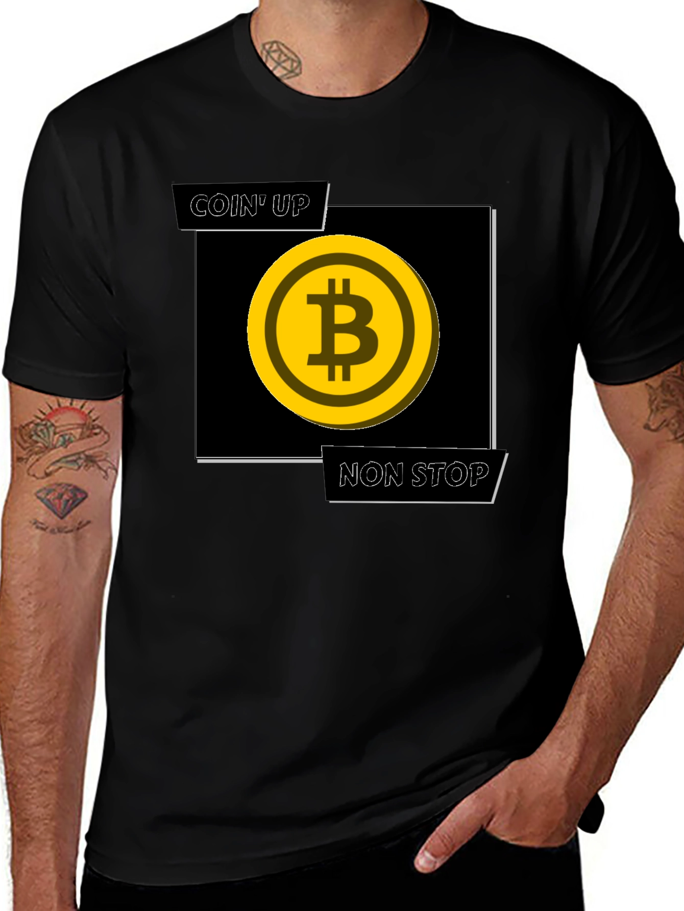 Coin Up Non Stop Bitcoin T-Shirt