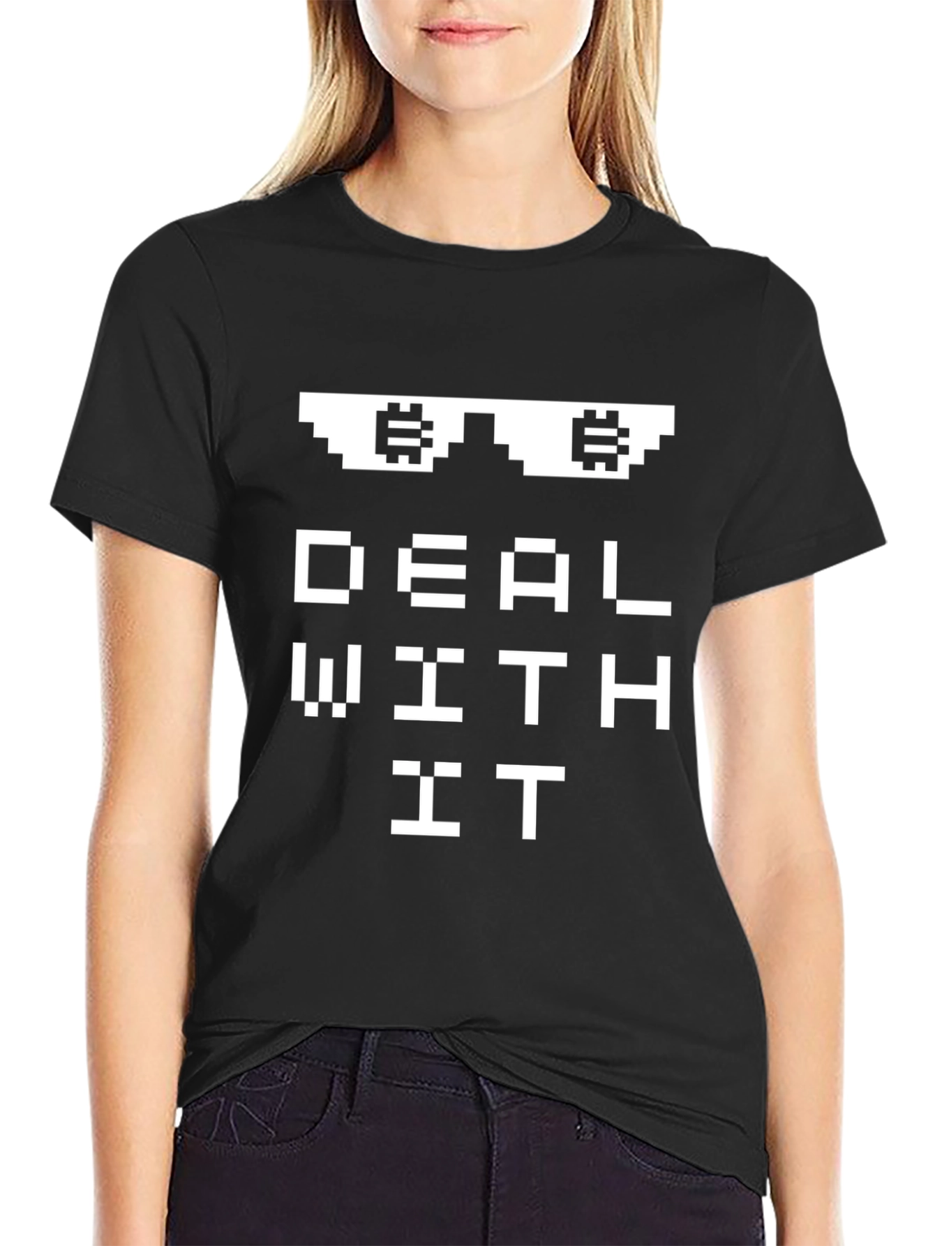 Deal With It Pixel Sunglasses T-Shirt
