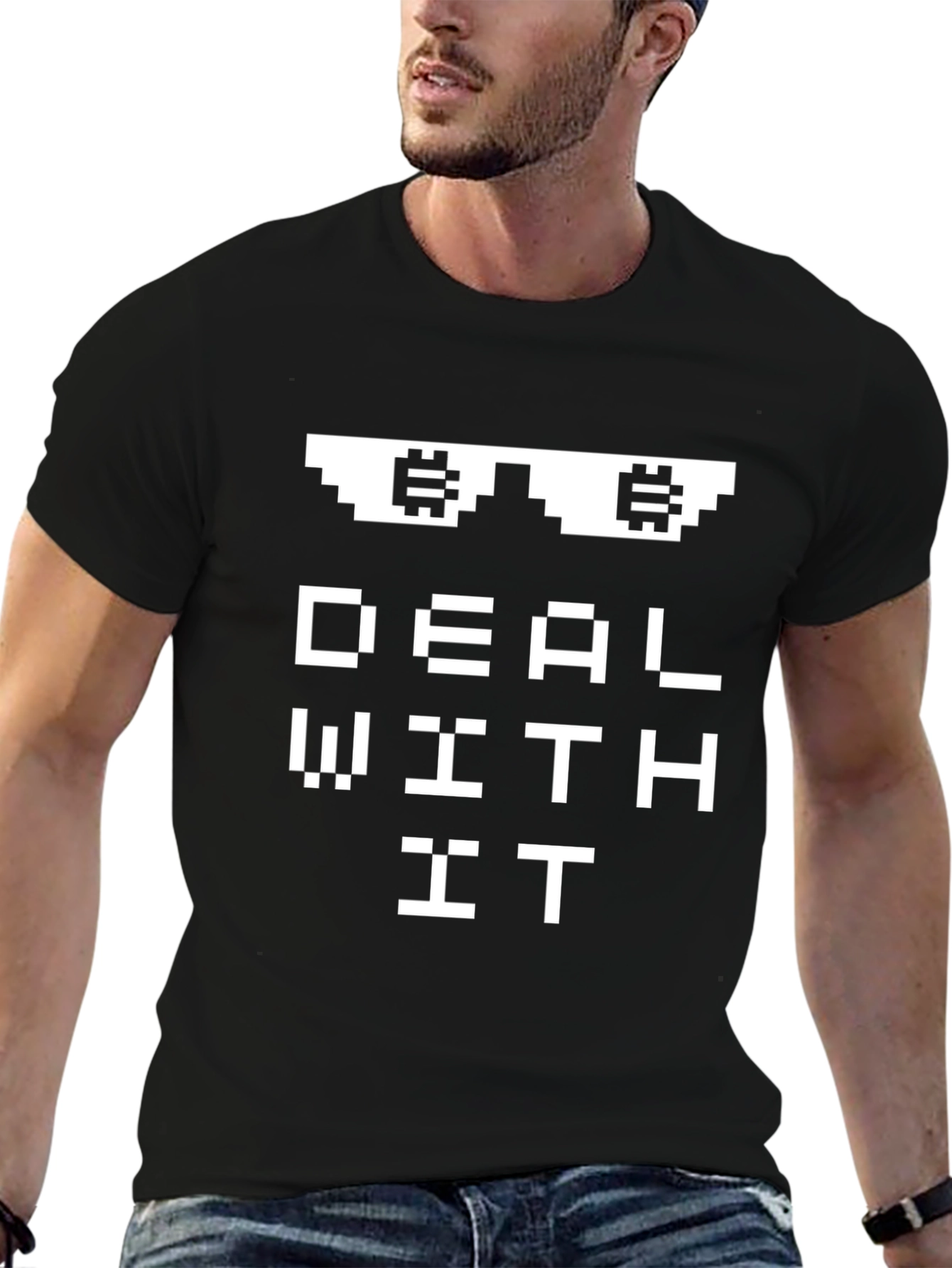 Deal With It Pixel Sunglasses T-Shirt