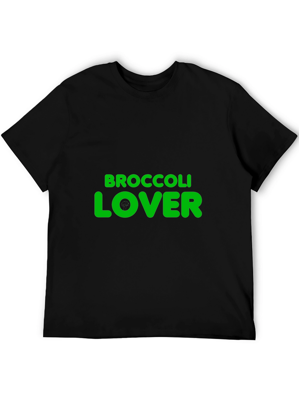 Broccoli Lover Graphic T-Shirt - Black