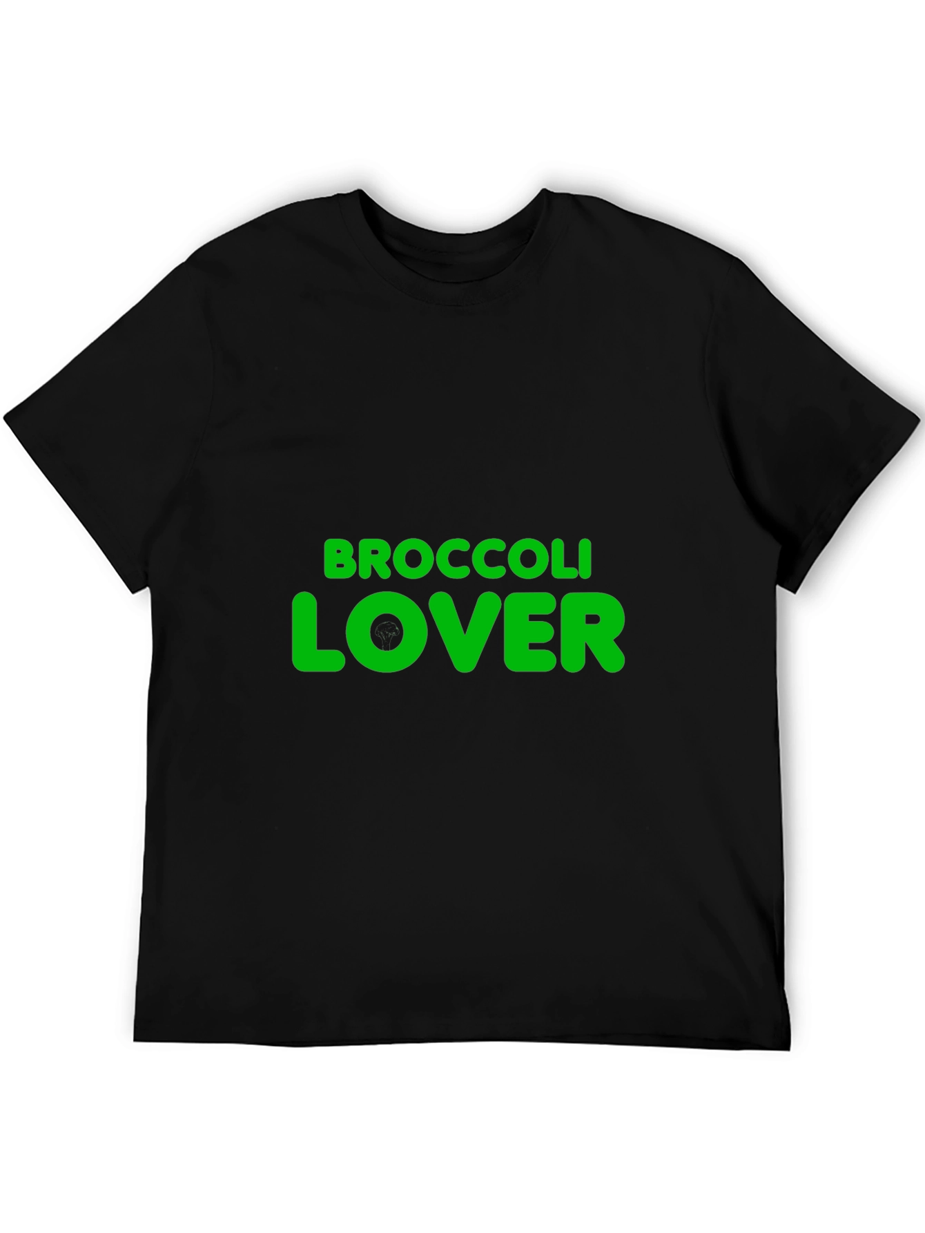 Broccoli Lover Graphic T-Shirt - Black