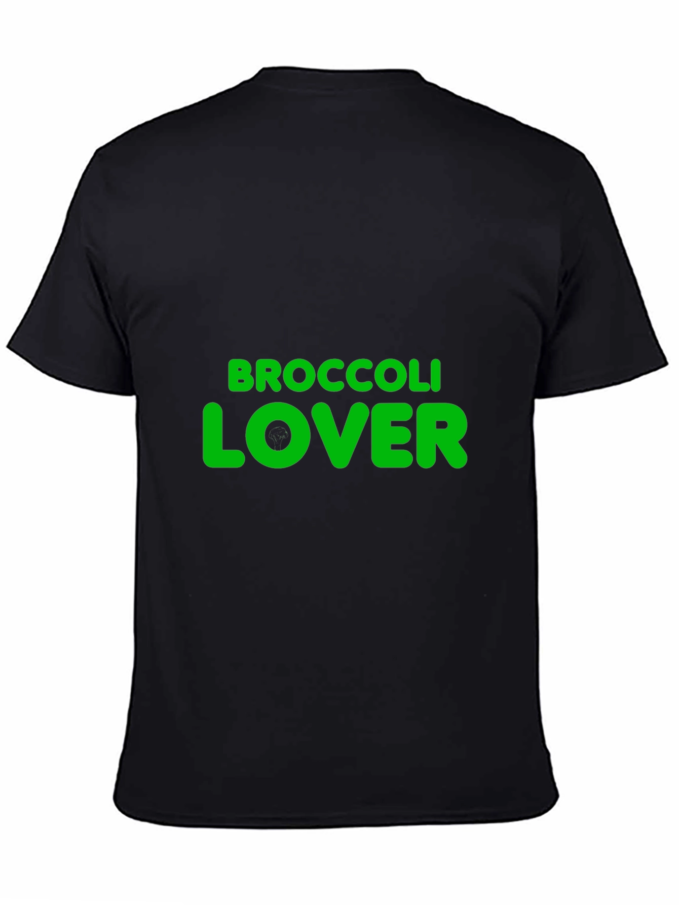 Broccoli Lover Graphic T-Shirt - Black